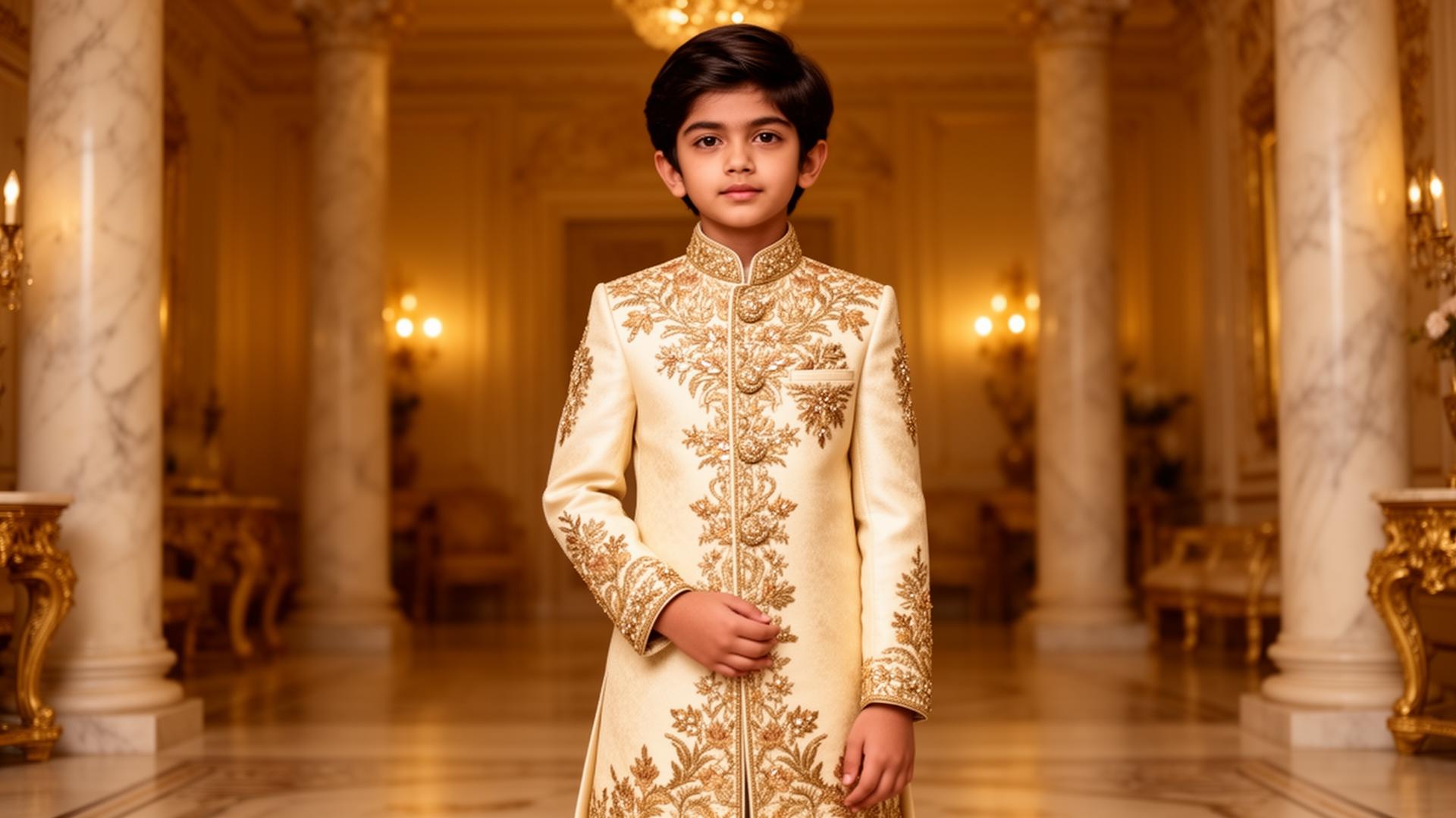 Kids sherwani by EthnicBoyz — kids ethnic wear wholesale manufacturer in Ulhasnagar, supplying retailers across India